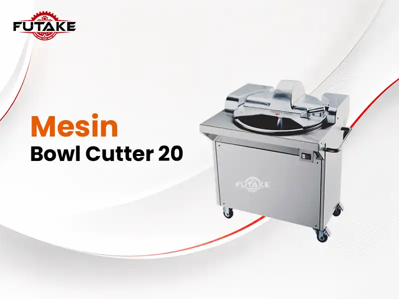 mesin bowl cutter atau mesin penghalus adonan bakso yang dapat digunakan untuk mencampur daging dengan bahan bakso hingga jadi adonan