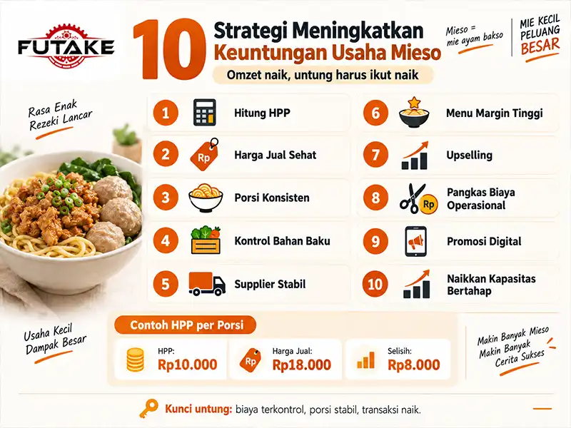 strategi meningkatkan keuntungan usaha mieso yang tepat