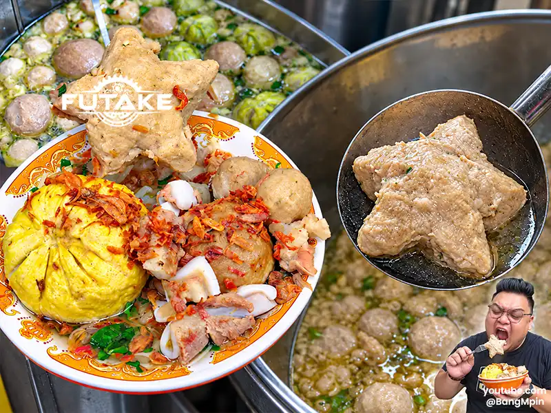 bakso bentuk bintang dengan tampilan yang lucu dan playful