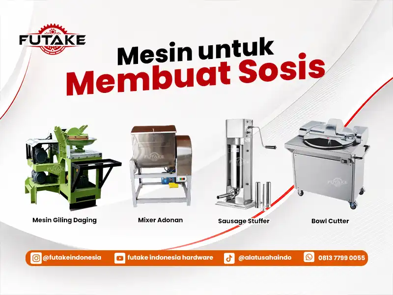 rangkaian mesin untuk membuat sosis dari produsen yang dapat dibeli satuan