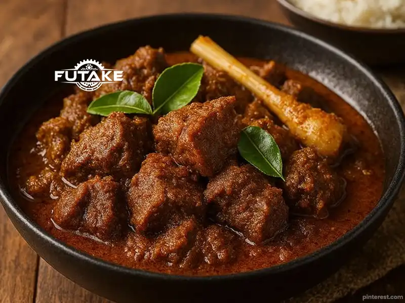 rendang daging sapi dari olahan daging kurban yang empuk dan kaya rempah