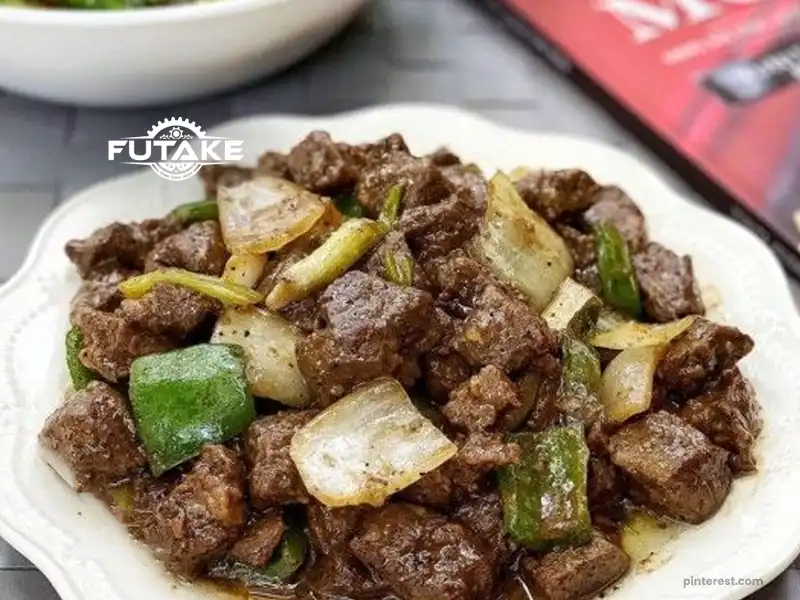 tumis daging lada hitam dari daging kurban dengan rasa gurih pedas